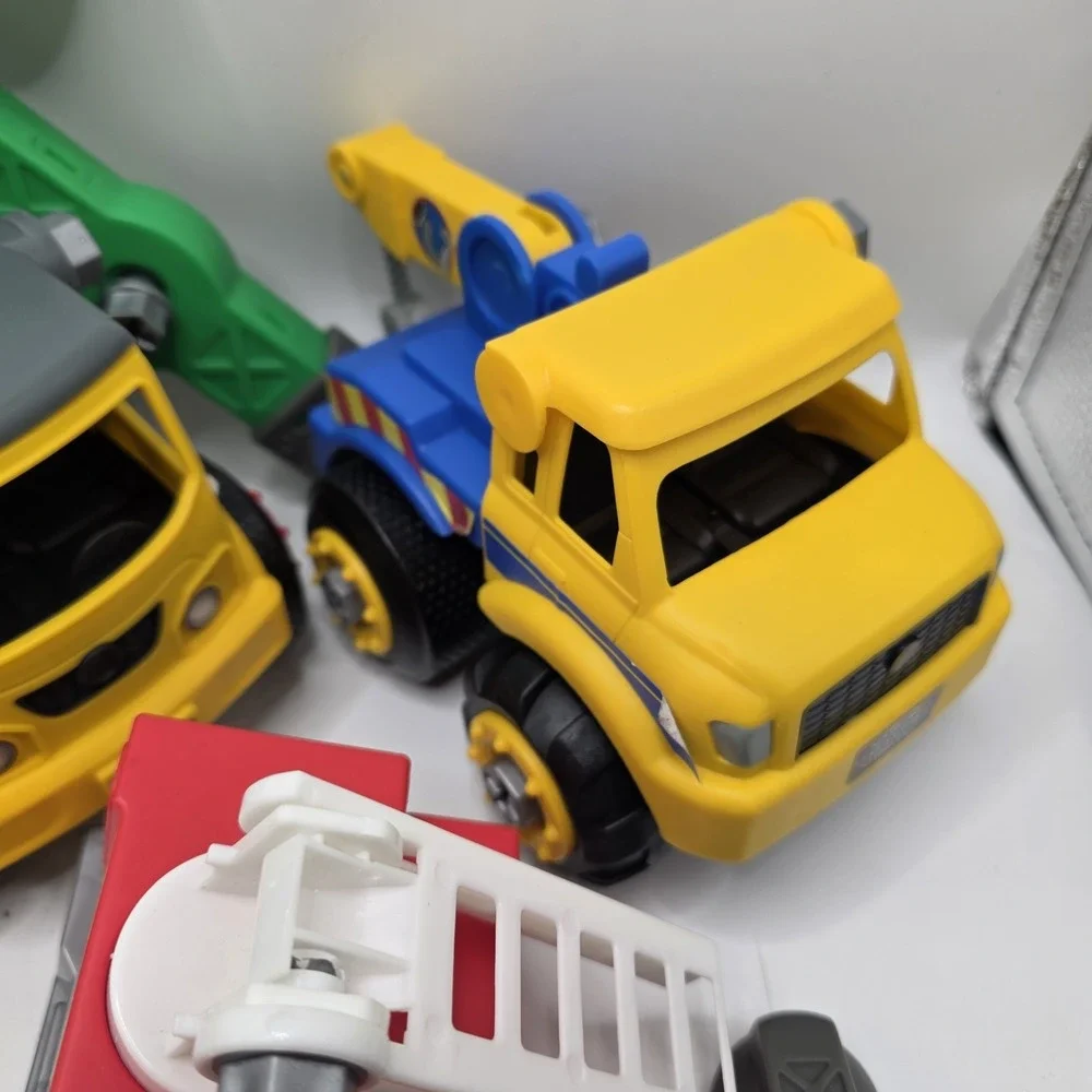Junior Builder Construction‎ Trucks Mixed Lot Replacement Parts Vehicles Wheels